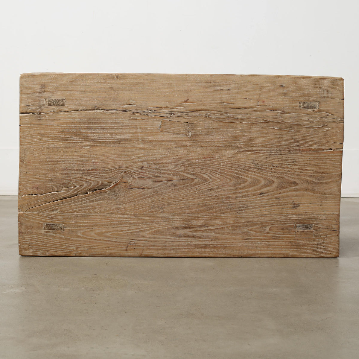Vintage Side Table with Shelf Weathered Natural 38.2x21.7x31.5H