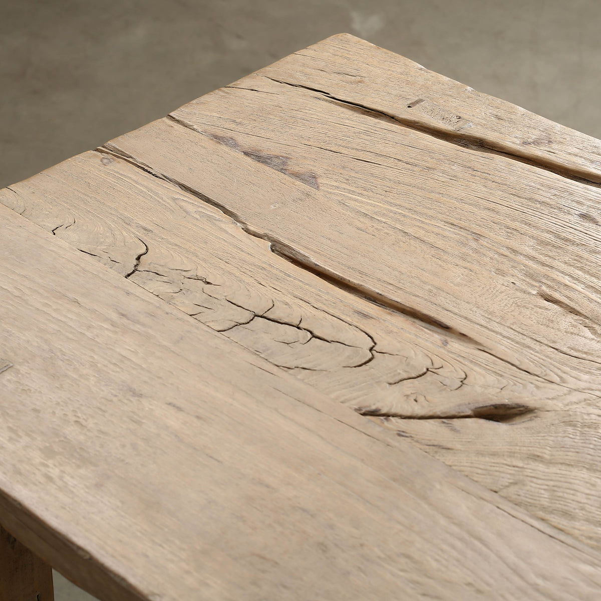 Vintage Side Table with Shelf Weathered Natural 38.2x21.3x31.5H