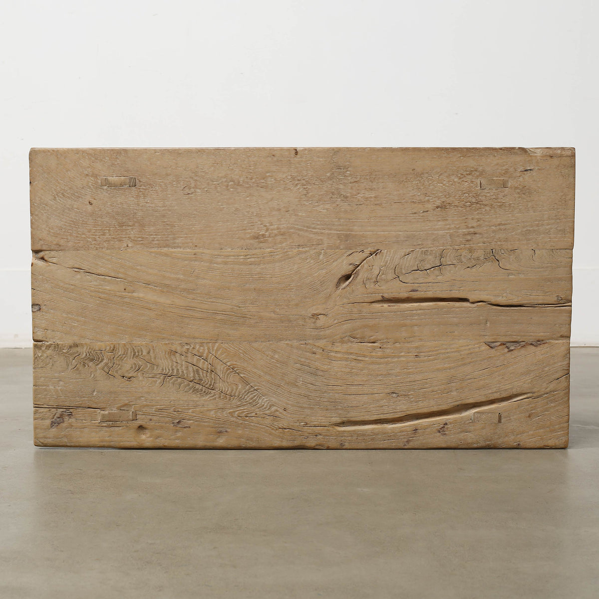 Vintage Side Table with Shelf Weathered Natural 38.2x21.3x31.5H