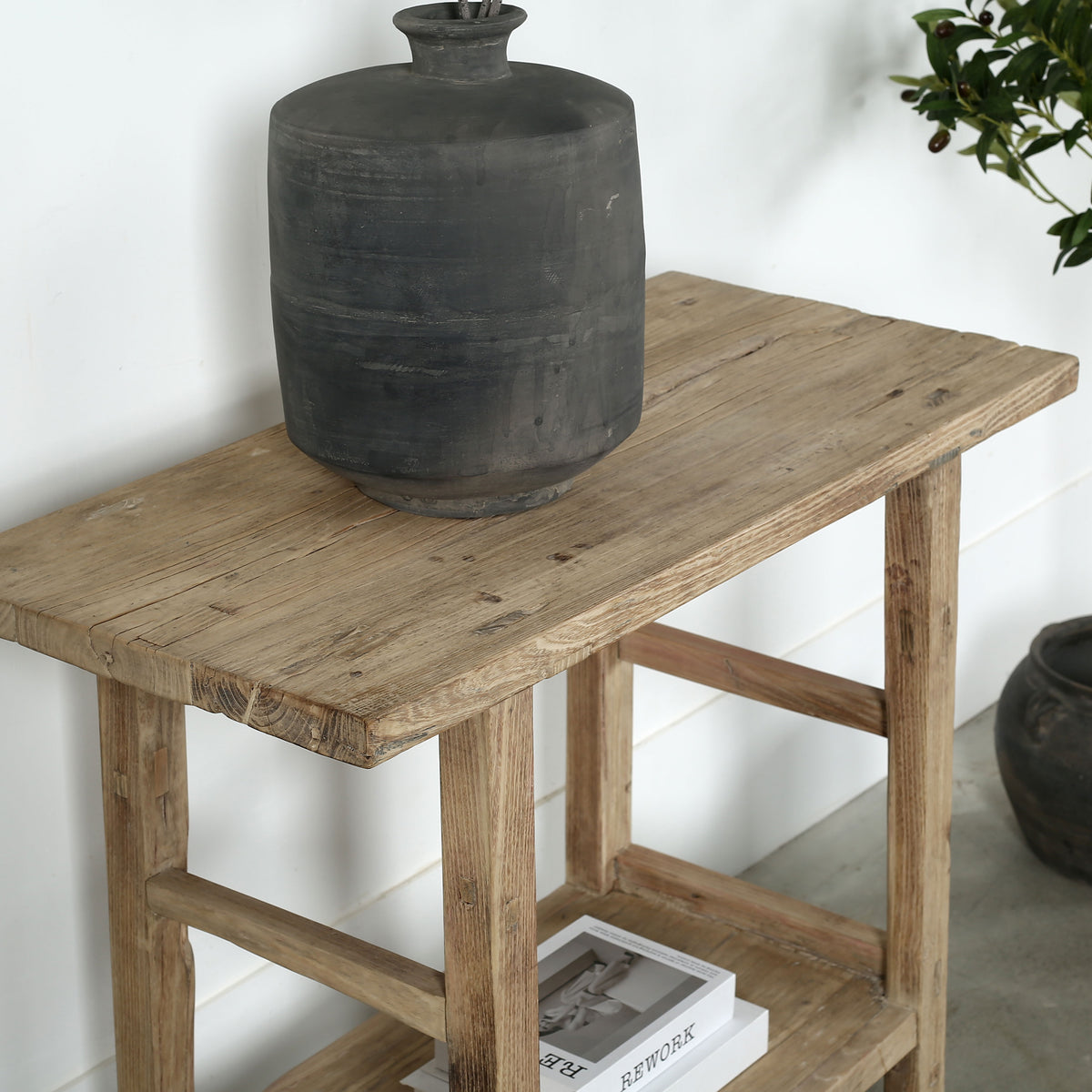 35 Inches Long Vintage Counter Table Weathered Natural 35.4x16.1x31.5H (Pre-order only)