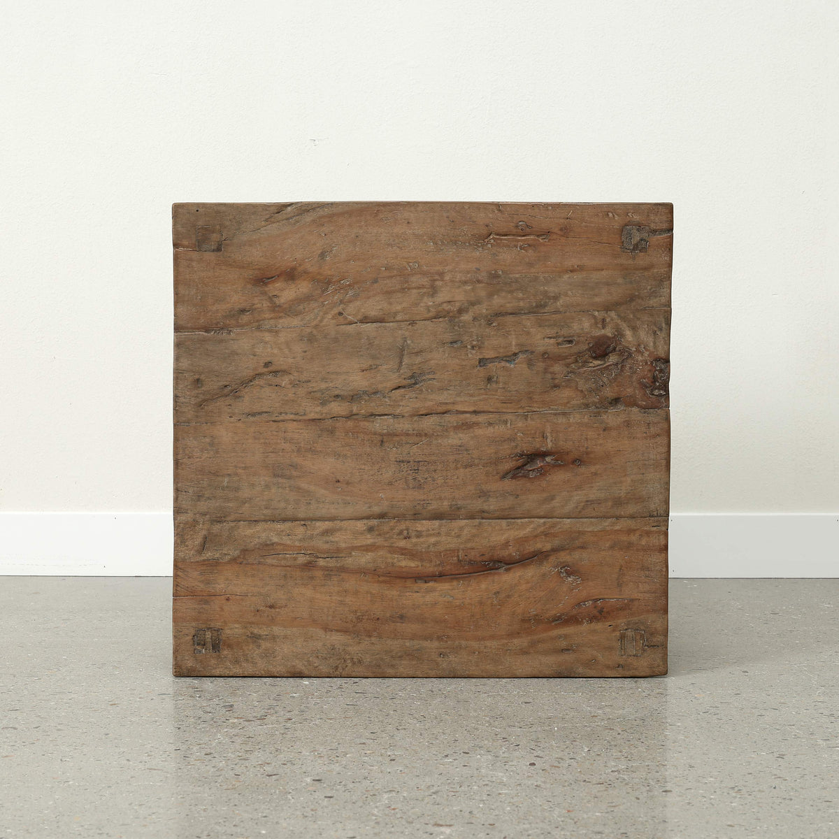 Approx. 27" Wide Square Coffee Table with Two Drawers Wide Weathered Natural