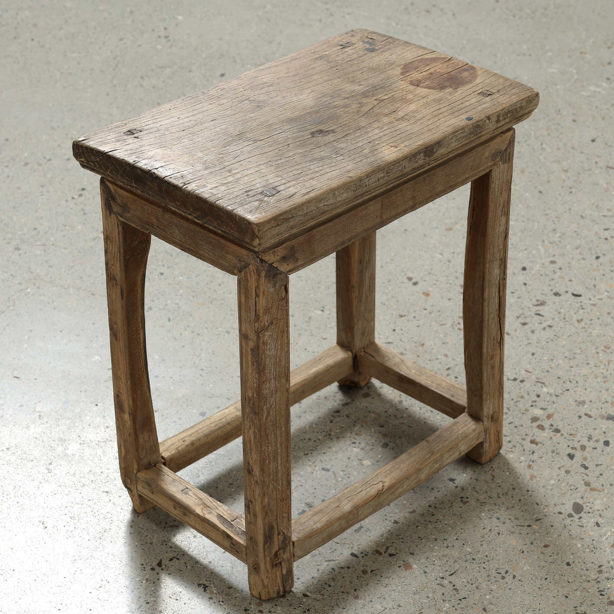 Approx. 18-20 Inches Wide Vintage Rectangular Table Weathered Natural (finish & size vary)