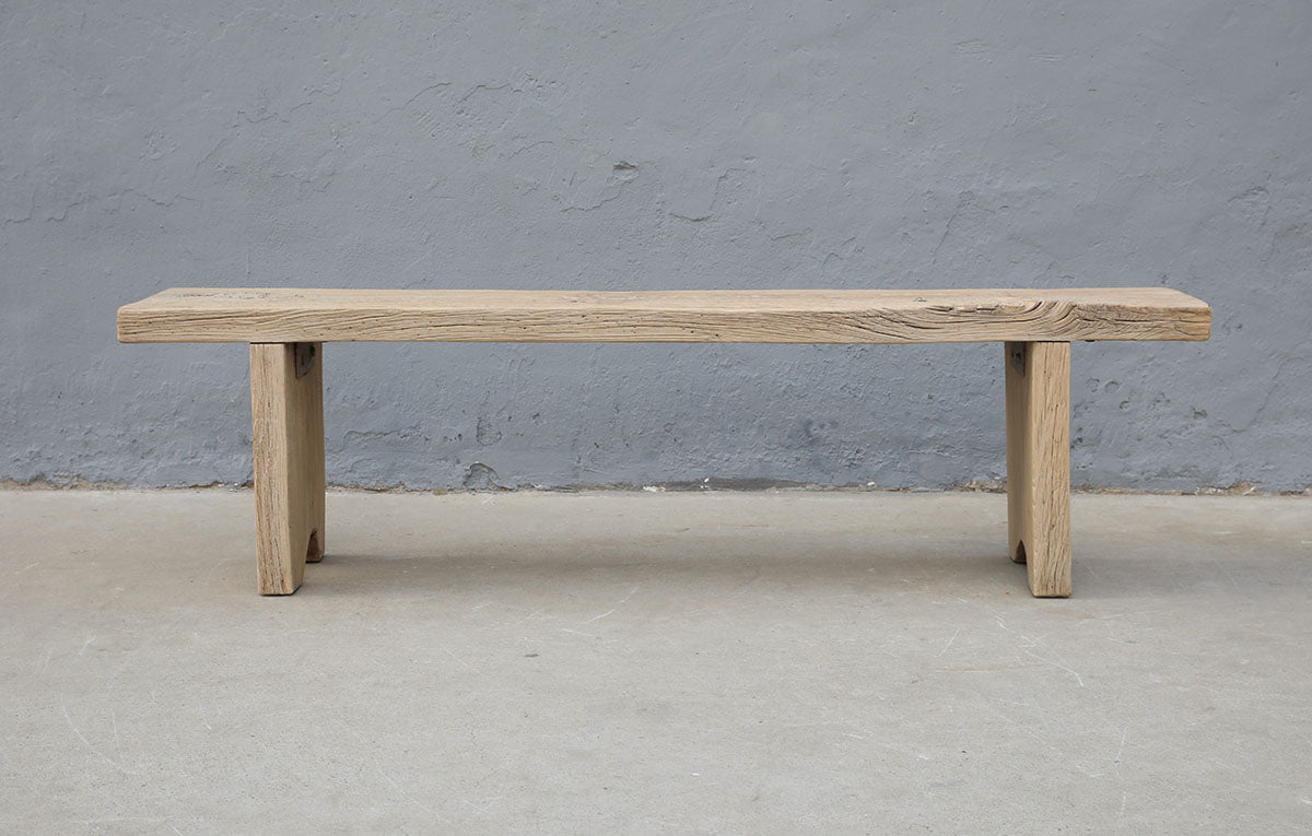 Bari Bench Approx. 72x12.6x20H Rustic Vintage Elm Wood