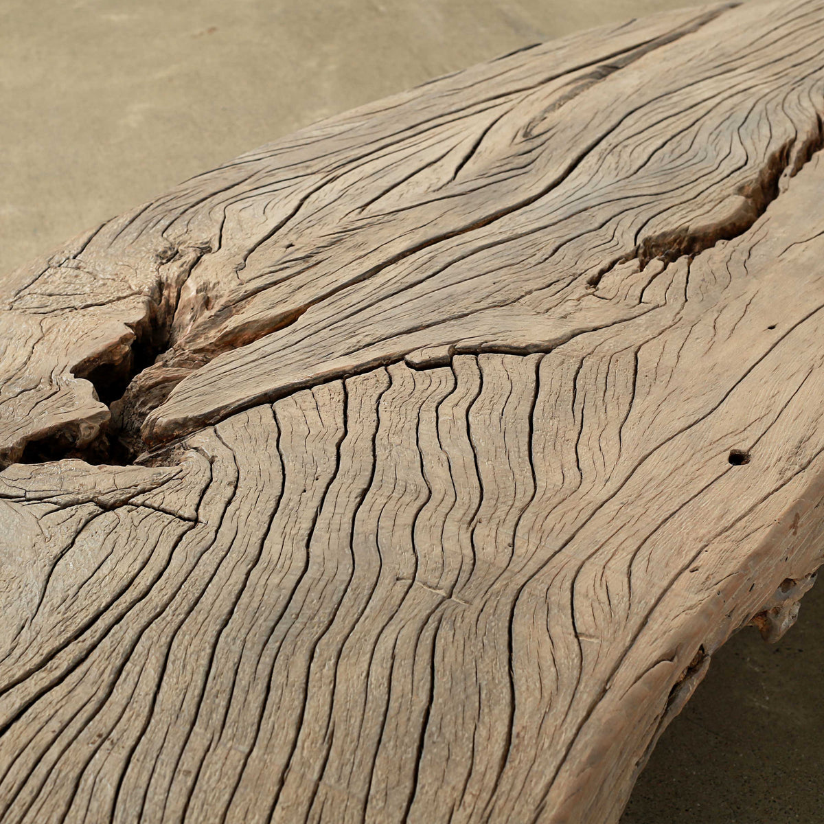 Approx. 100 Inches Wide 24 Inches Deep Live Edge Vintage Table/Bench Weathered Natural