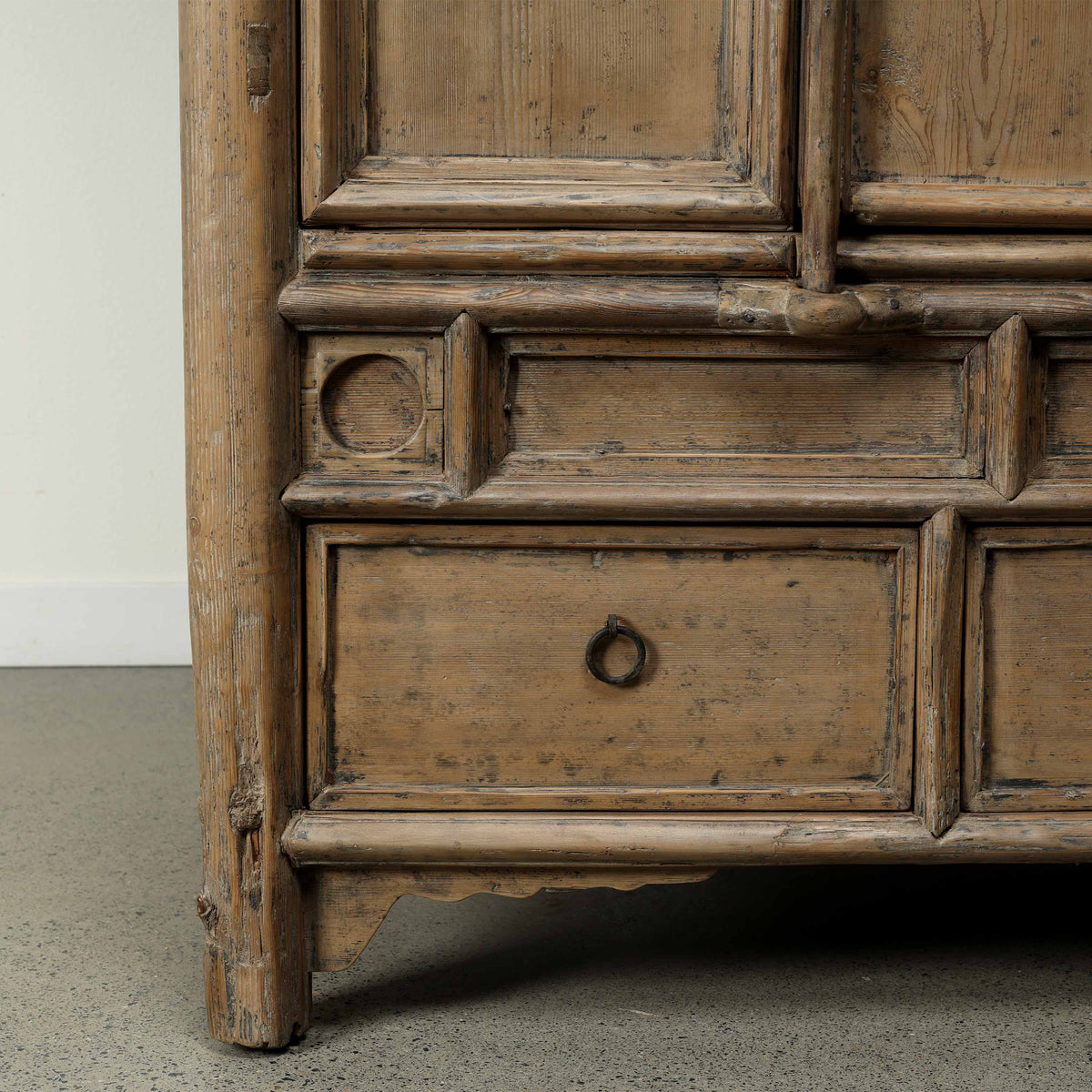 Approx. 61" Wide 70" Tall Ming Harmony Storage Cabinet with Six Drawers Weathered Natural