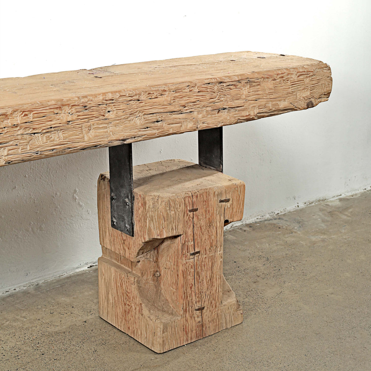 Approx. 164 Inches Long Vintage Appeal Console Table Weathered Natural