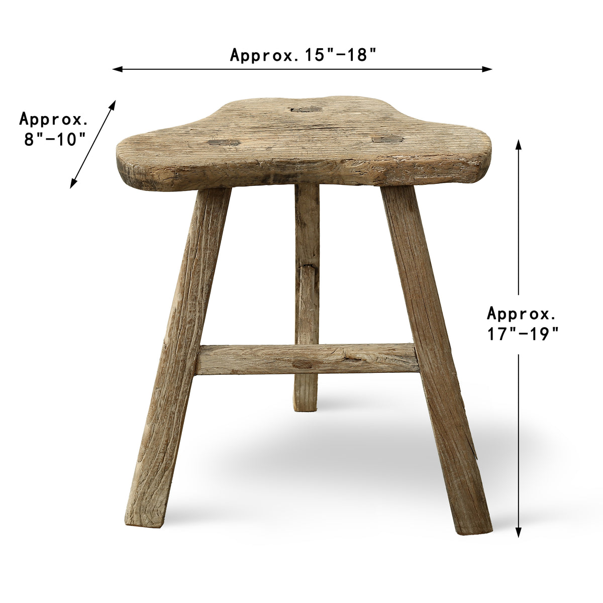 Vintage Saddle Stool Approx.17-20 Inches wide