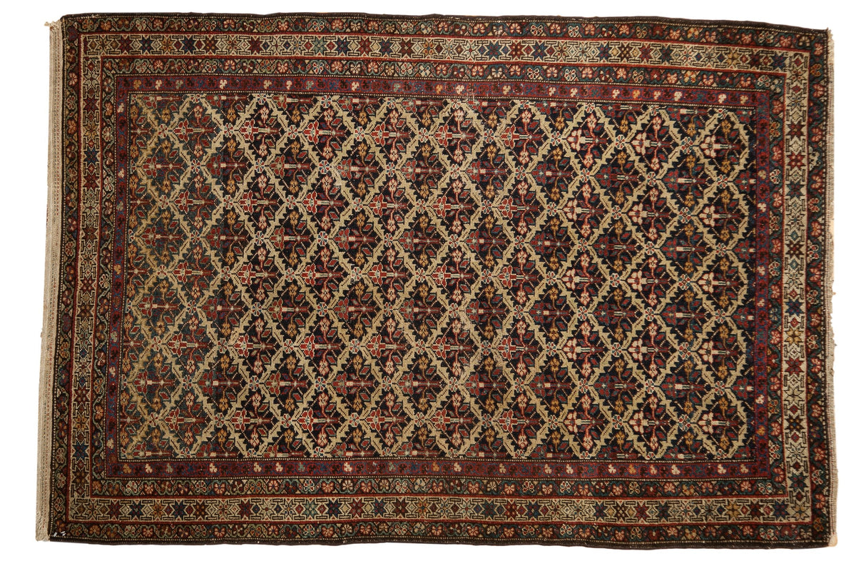 4x6 Antique Fine Malayer Rug
