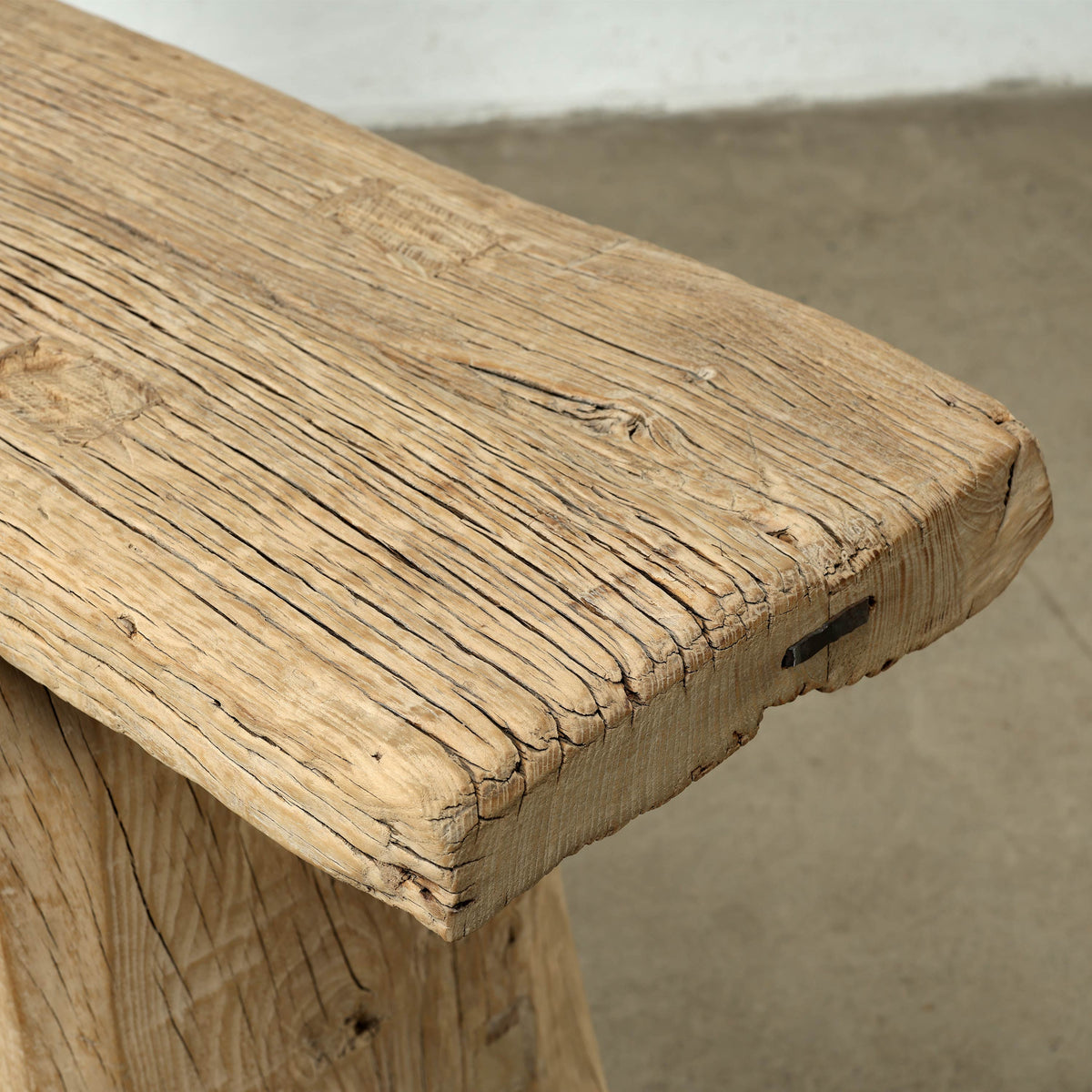 Vintage Console 76" Wide with Tapered Leg Weathered Natural
