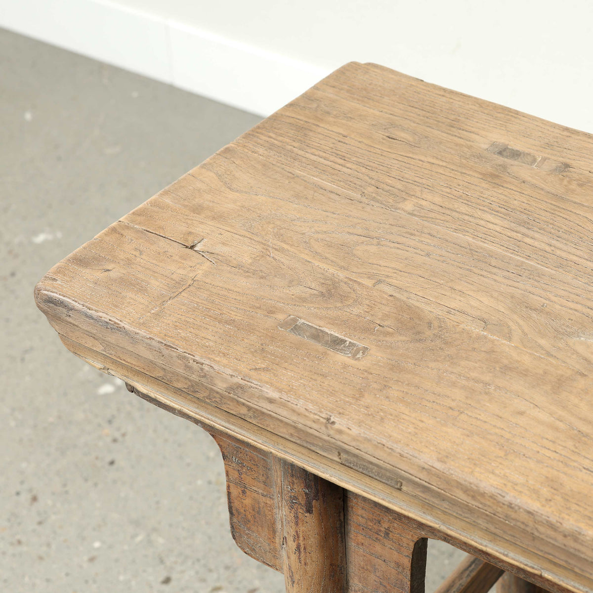 Vintage Narrow Console 40" Wide 13.8" Deep Weathered Natural