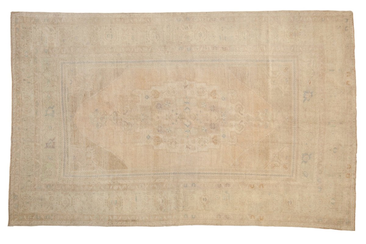 6x10 Vintage Distressed Oushak Carpet