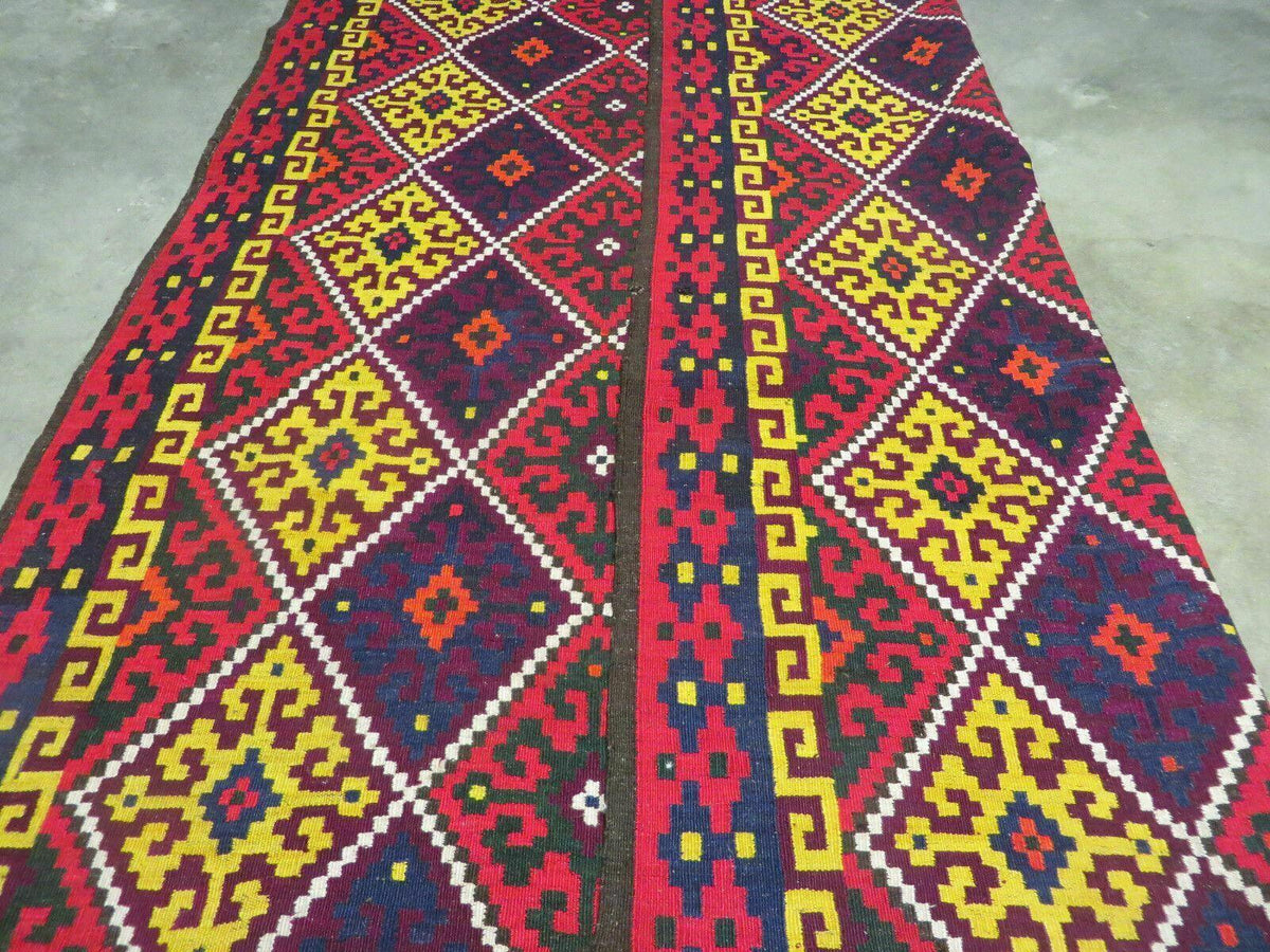 6' X 13' Antique Turkish Kilim Handmade Flat Weave Wool Rug Veg Dye - Jewel Rugs, view 12