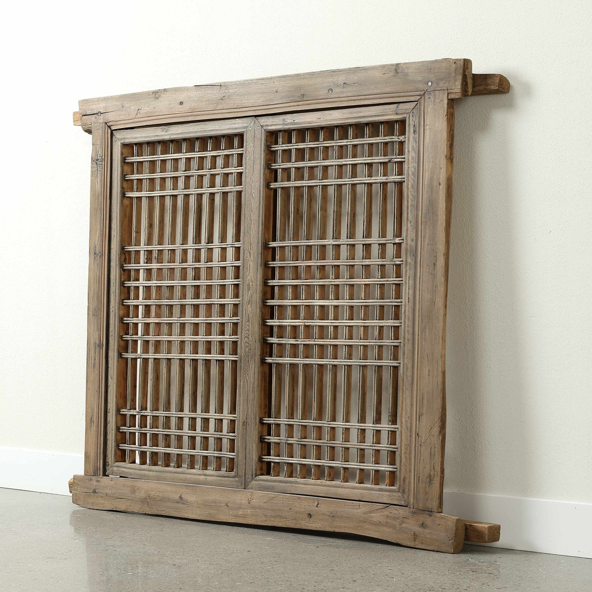 Vintage Wooden Lattice Wall Panel 55.5 W x 41.3 H