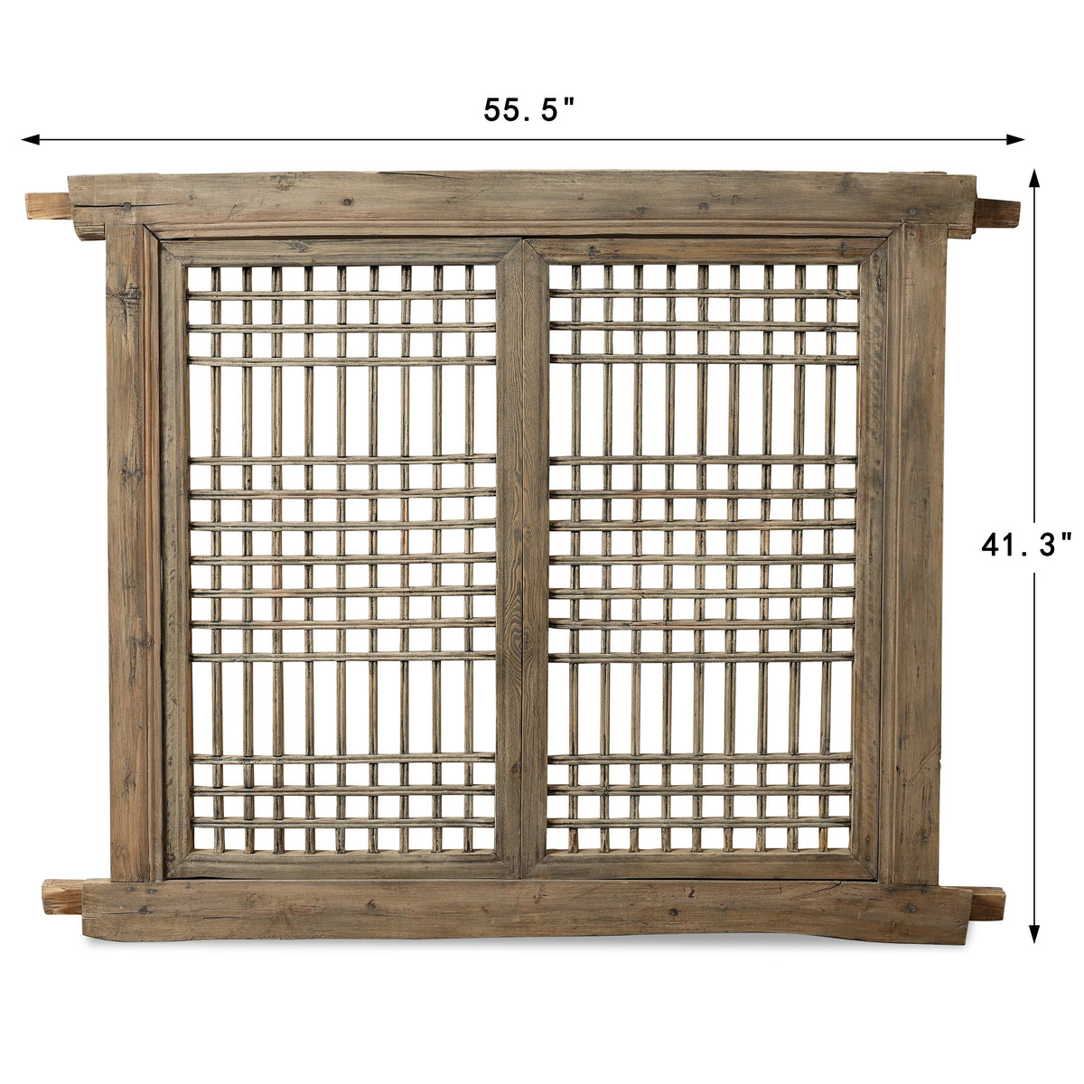 Vintage Wooden Lattice Wall Panel 55.5 W x 41.3 H