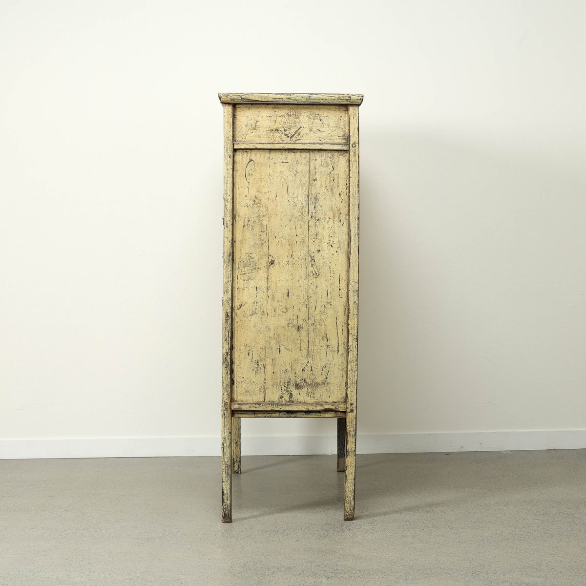 Approx. 45" Wide 70" Tall Vintage Pharmacy Cabinet with Open Display Shelf