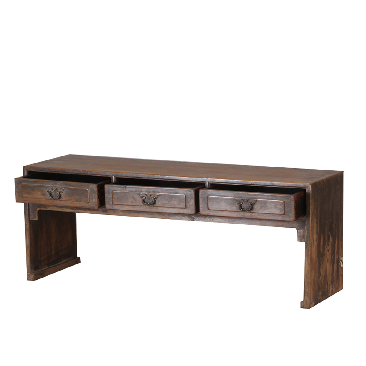 Approx 55" Wide Antique Table with Three Drawers