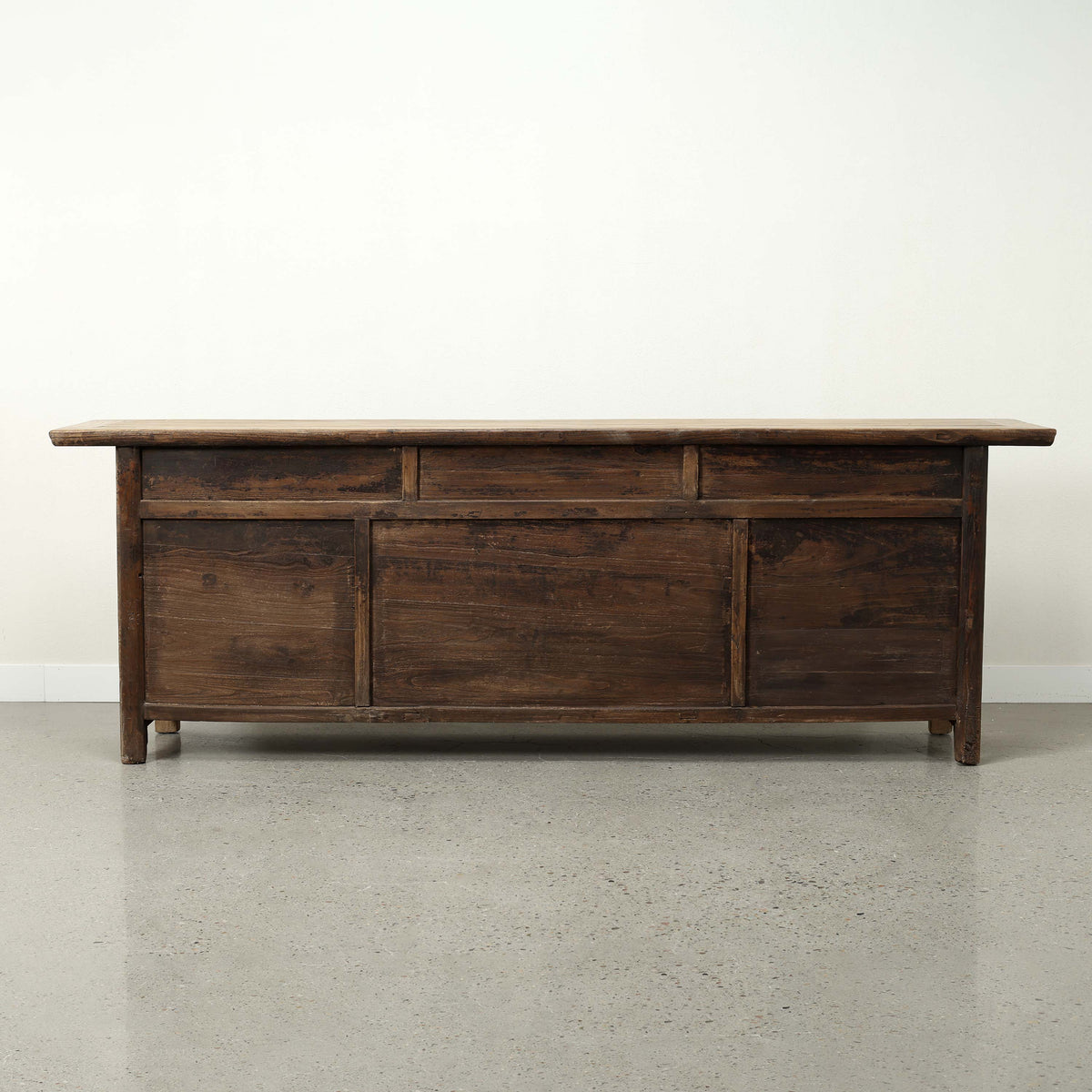Approx. 104" Wide Vintage Sideboard with 6 Drawers, Weathered Natural