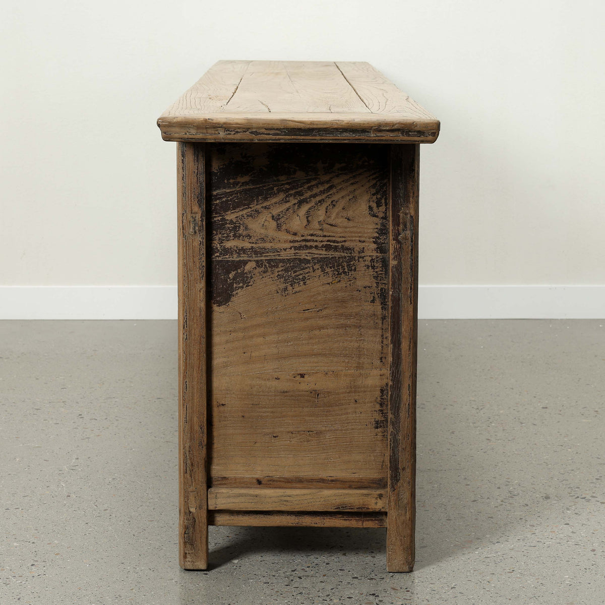 Approx. 104" Wide Vintage Sideboard with 6 Drawers, Weathered Natural
