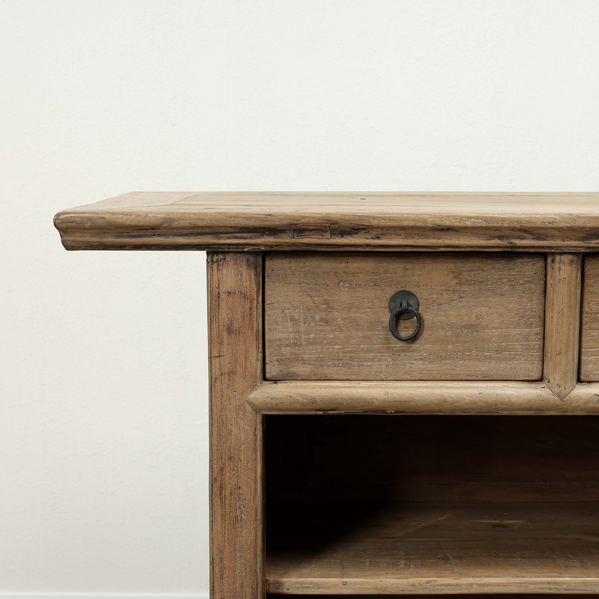 Approx. 104" Wide Vintage Sideboard with 6 Drawers, Weathered Natural