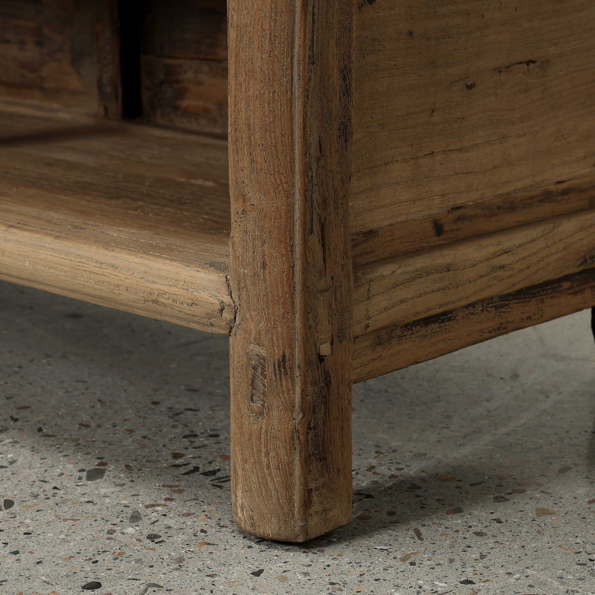 Approx. 104" Wide Vintage Sideboard with 6 Drawers, Weathered Natural