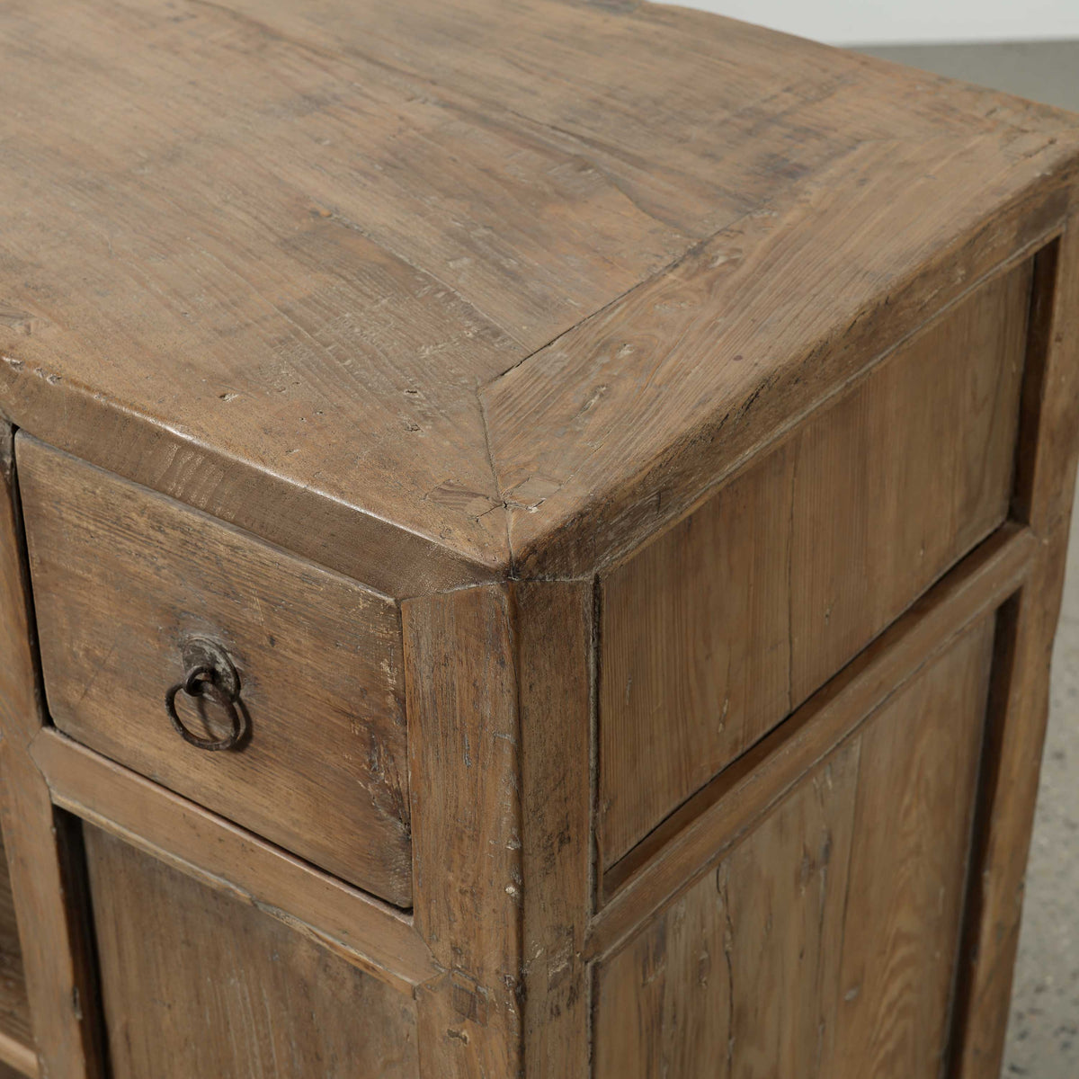 Approx. 120" Wide Vintage Sideboard with 7 Drawers, Weathered Natural