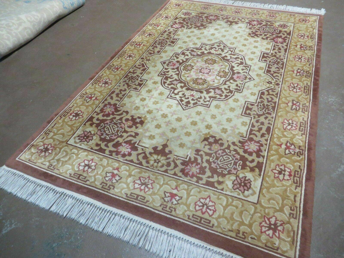 Vintage Chinese Wool Rug 4x6 - Jewel Rugs, view 3