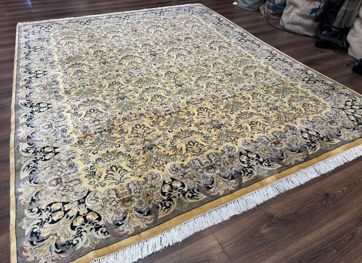 Pak Persian Rug 8x10, Allover Pattern, Fine 225 KPSI, Cream - Jewel Rugs, view 13