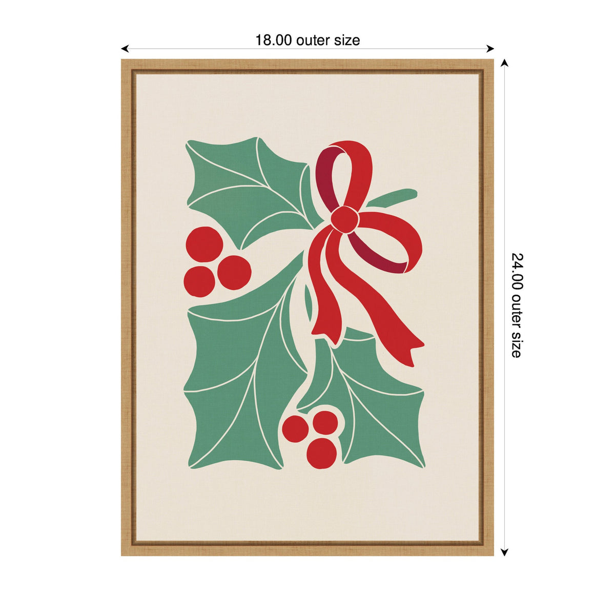 Sylvie Framed Canvas Christmas Icons Prima Set Nouveau Holly by Dominique Vari