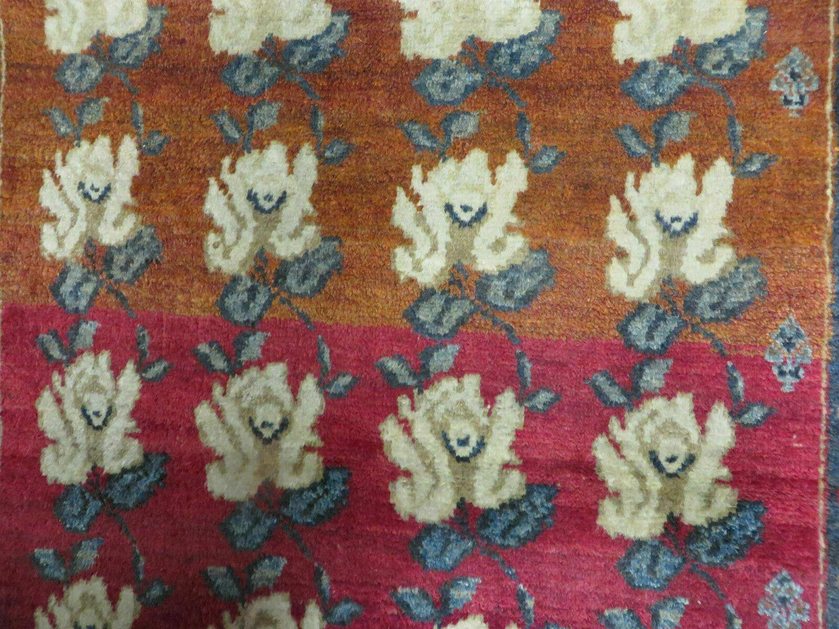 4' X 5' Semi Antique Handmade Fine Turkish Flowers Bouquet Wool Rug Nice - Jewel Rugs, view 5