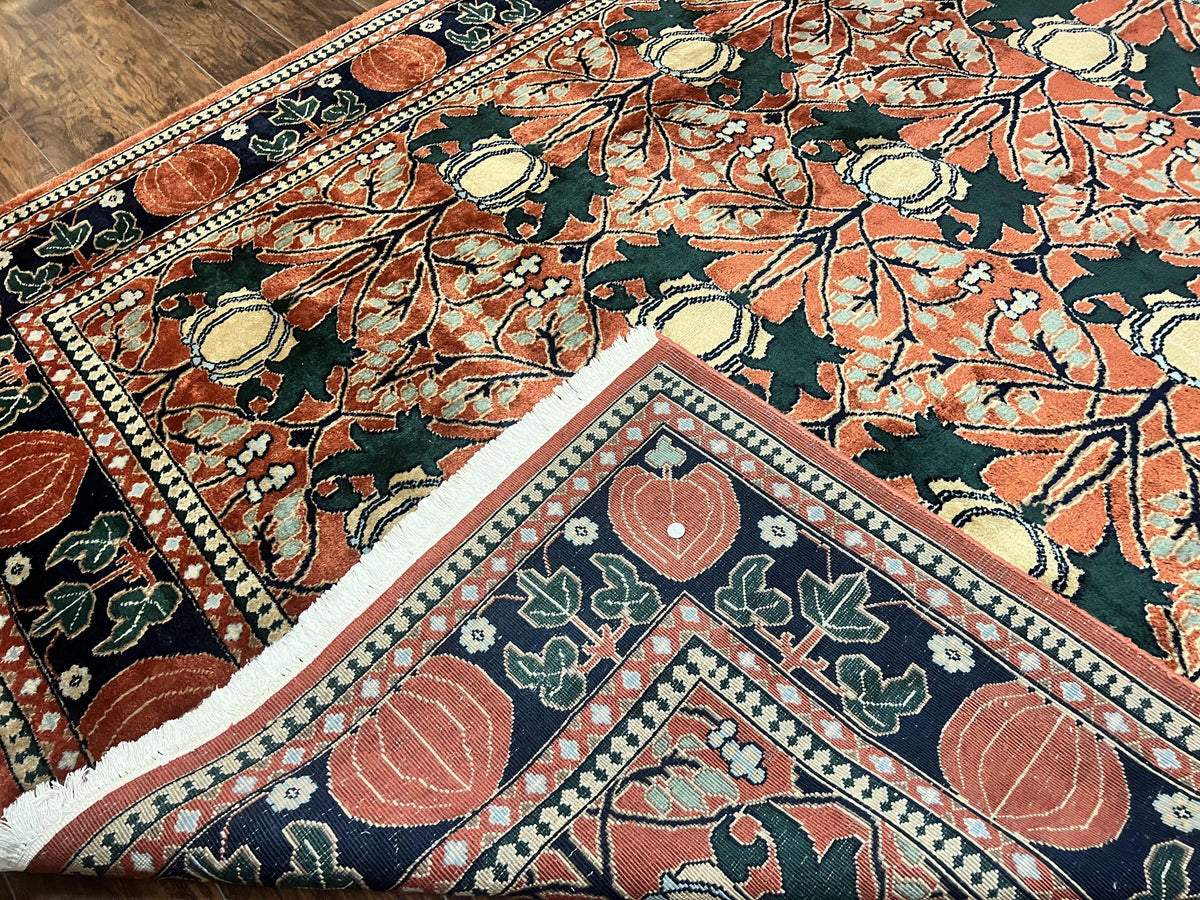 Indo Persian Bidjar Rug 8x10, Red and Black, Handmade Vintage Wool Carpet - Jewel Rugs, view 11