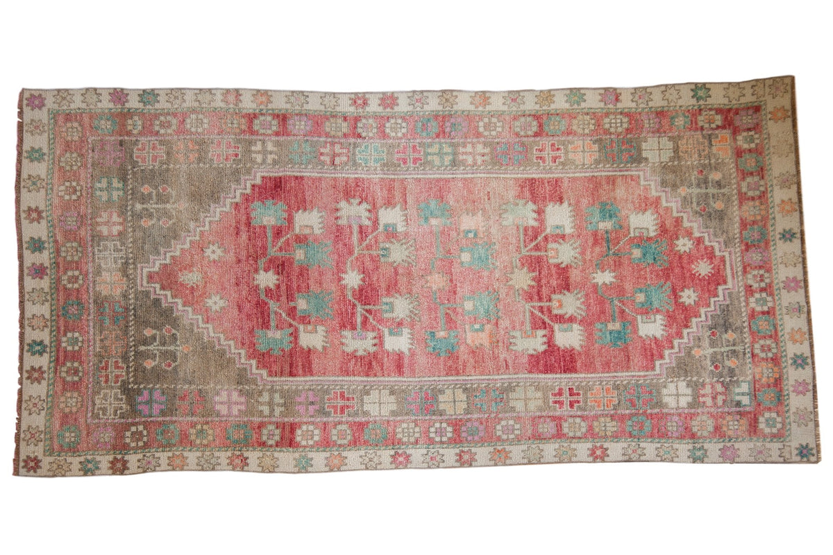 4.5x9.5 Vintage Distressed Oushak Rug Runner