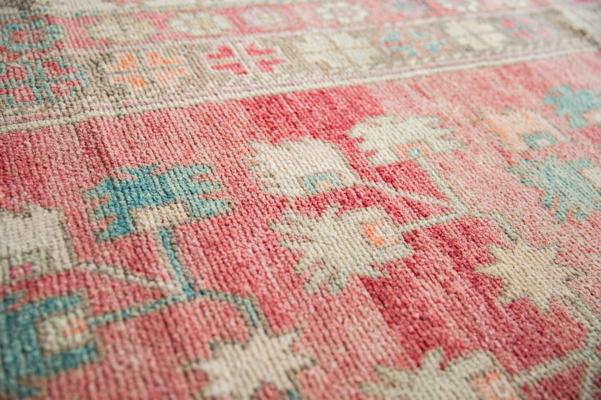 4.5x9.5 Vintage Distressed Oushak Rug Runner