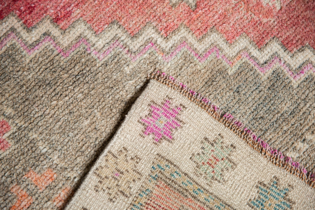 4.5x9.5 Vintage Distressed Oushak Rug Runner