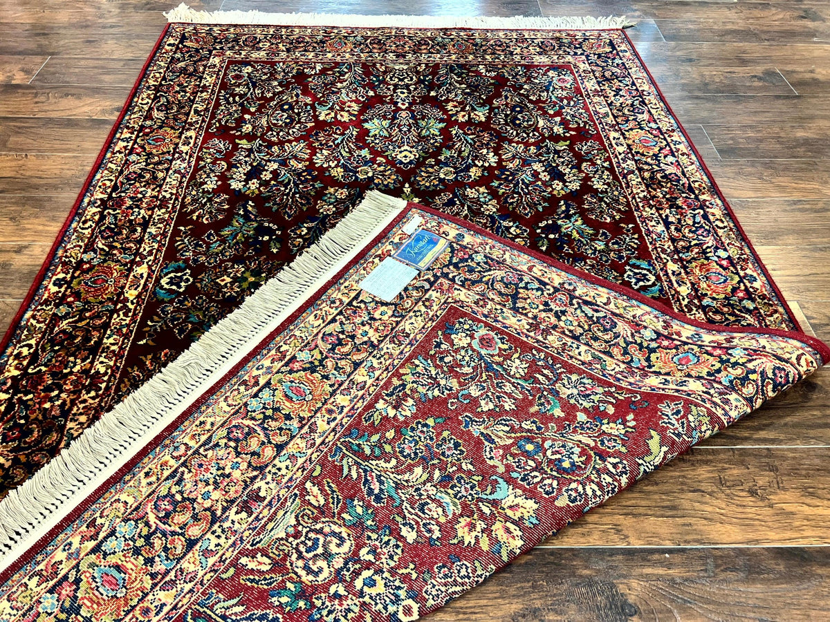 Karastan Rug 5.9 x 9 Red Sarouk Rug #785, Karastan Wool Rug, Karastan Carpet, Original 700 Series Vintage Karastan Oriental Rug Discontinued - Jewel Rugs, view 12