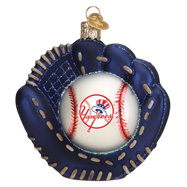 Yankees Baseball Mitt Ornament
