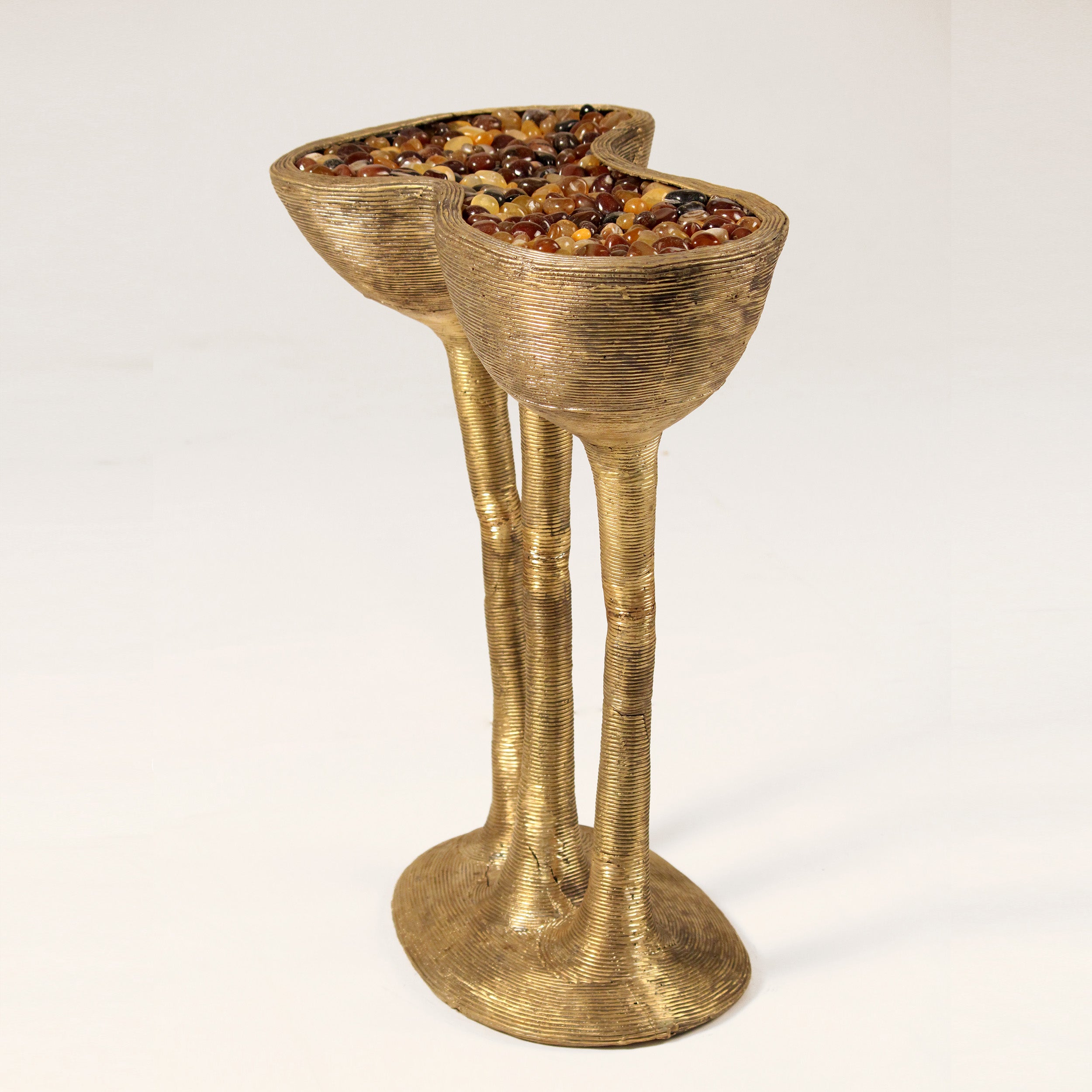 Lotus Pod Brass Side Table image 4