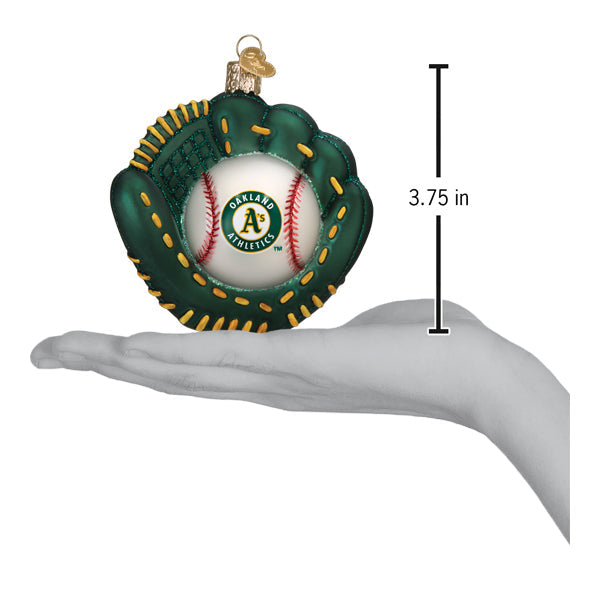 Athletics Baseball Mitt Ornament