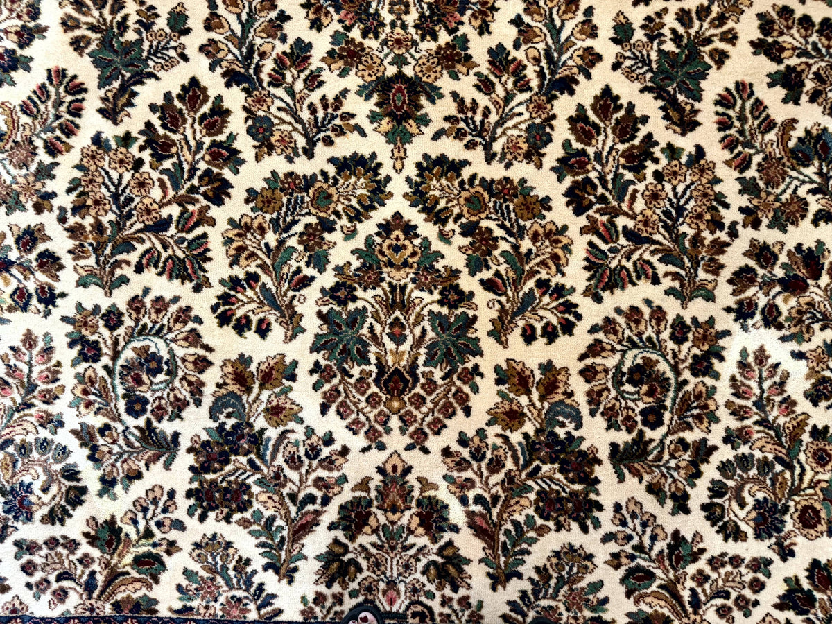 Karastan Rug 8.8 x 10.6 Ivory Sarouk #700/760, Wool Discontinued Original 700 Series - Jewel Rugs, view 4