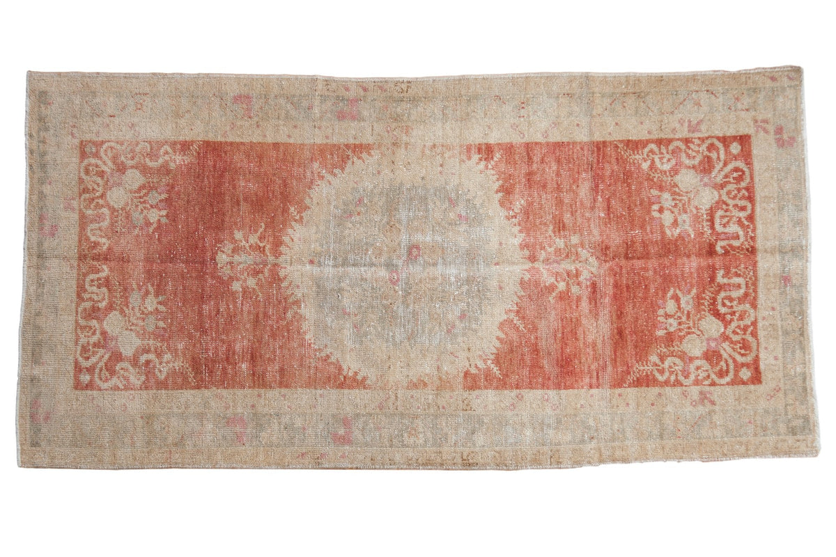 3.5x6.5 Vintage Distressed Oushak Rug