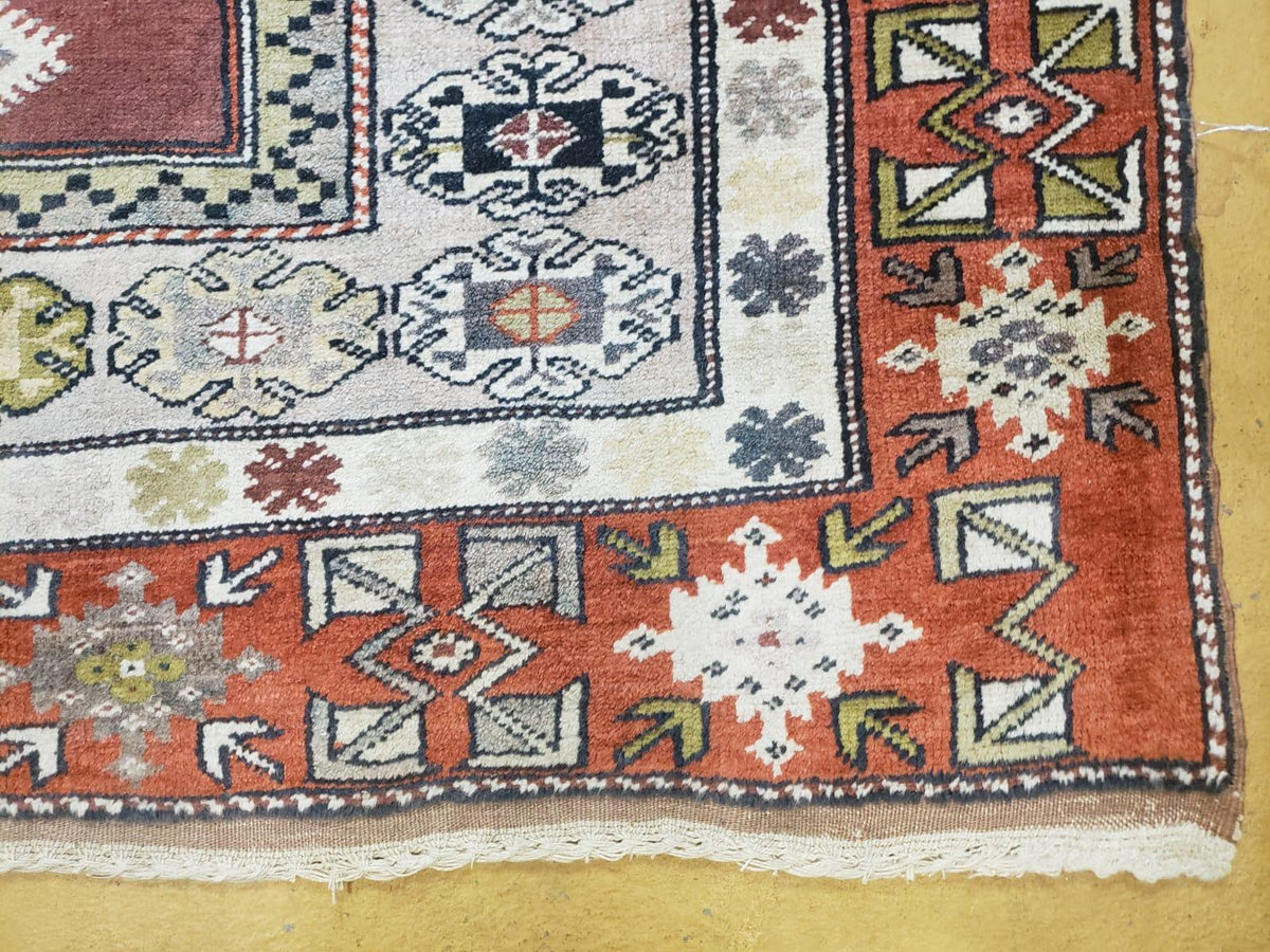 4x8 Turkish Rug - Turkish Oriental Carpet - Tribal Rug - Talesh Rug - Hand Knotted Wool Area Rug 4' 4" x 7' 6" Bedroom Rug Vintage - Jewel Rugs, view 10