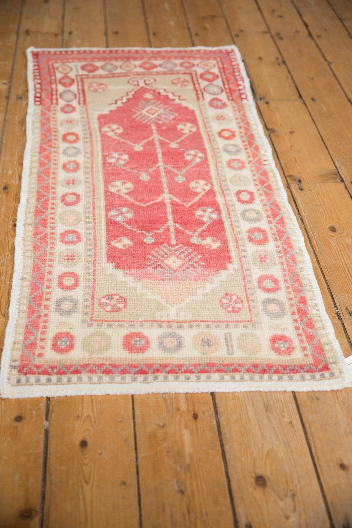 2x4.5 Vintage Distressed Oushak Rug Runner
