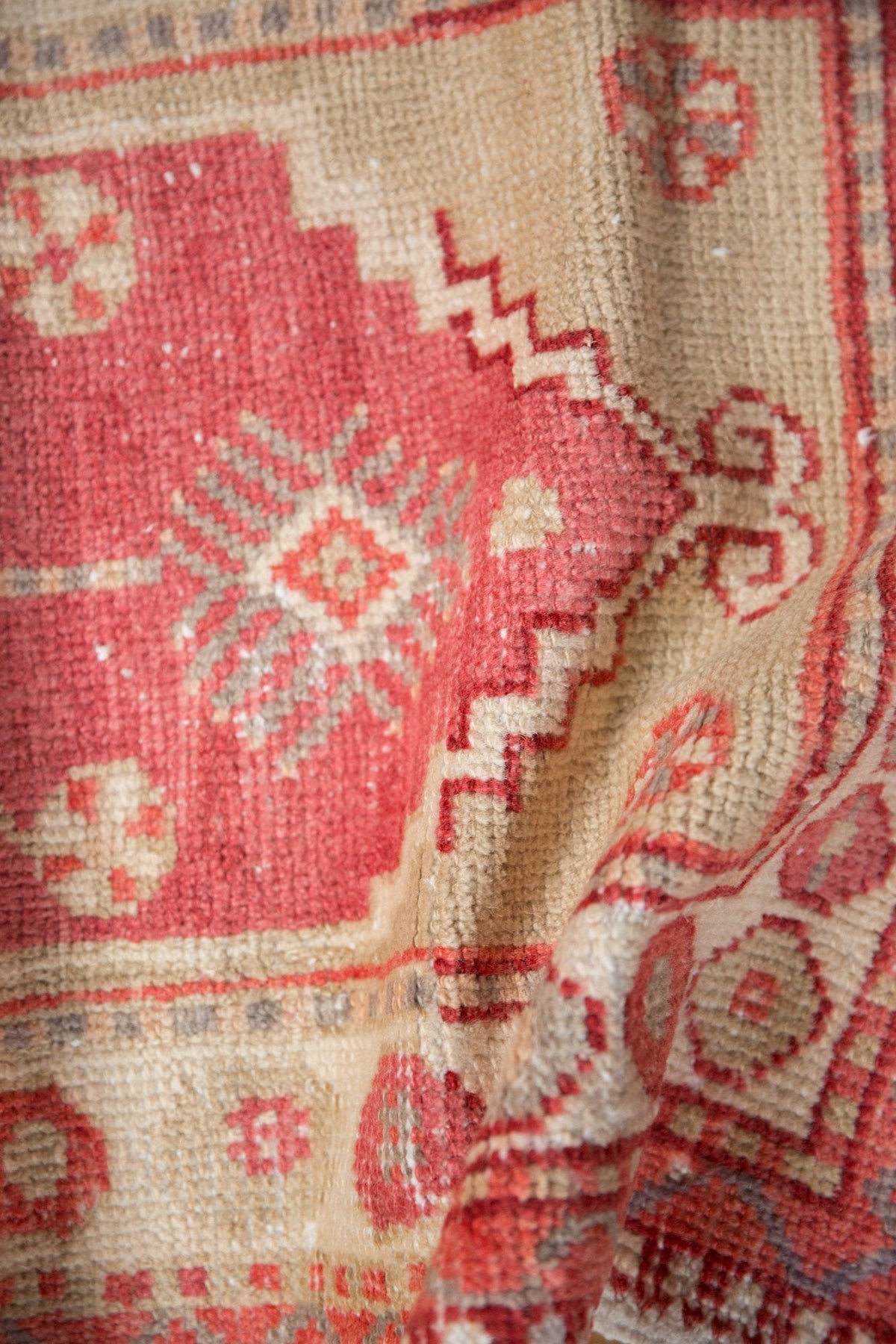 2x4.5 Vintage Distressed Oushak Rug Runner