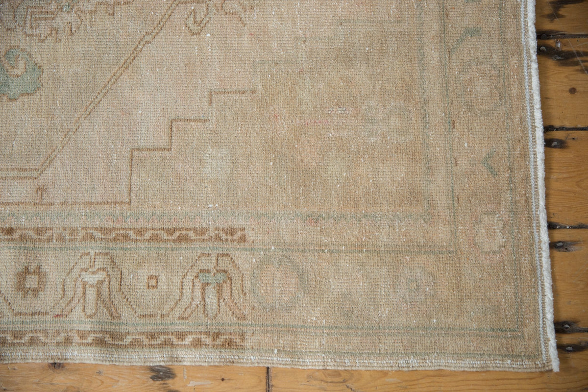 3.5x10.5 Vintage Distressed Oushak Rug Runner