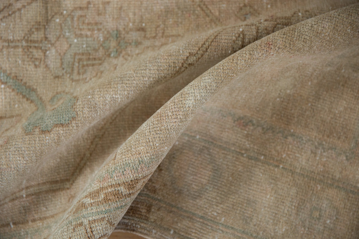 3.5x10.5 Vintage Distressed Oushak Rug Runner
