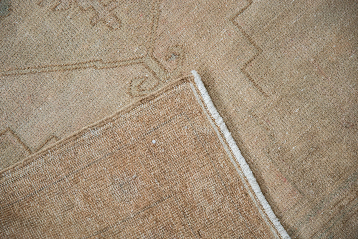 3.5x10.5 Vintage Distressed Oushak Rug Runner