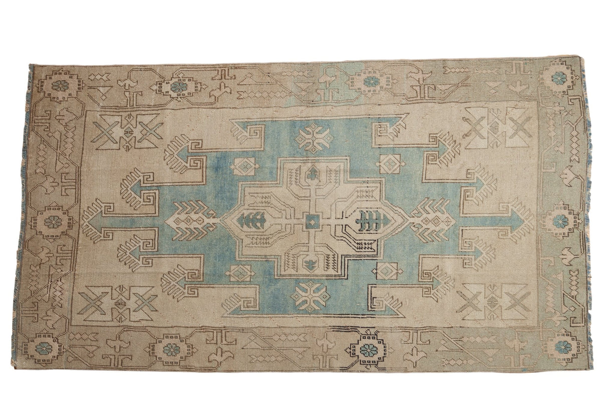 4.5x8.5 Vintage Distressed Oushak Rug