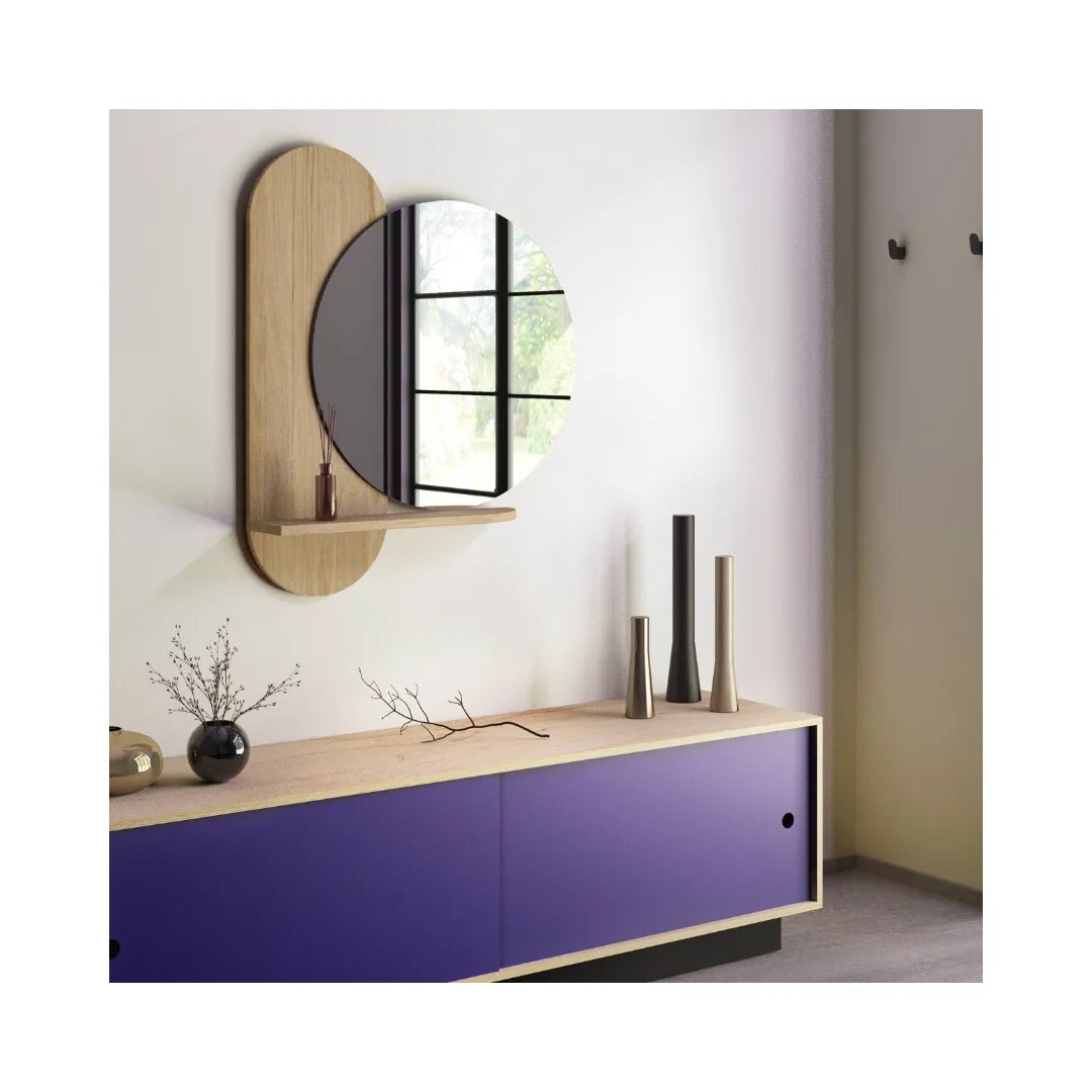 Wall mirror Oskar - oak image 4