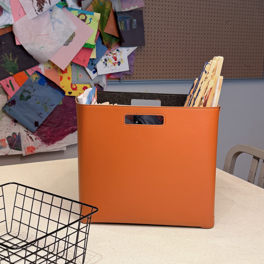 Set of 2 Oatmeal Beige Cube Storage Bins