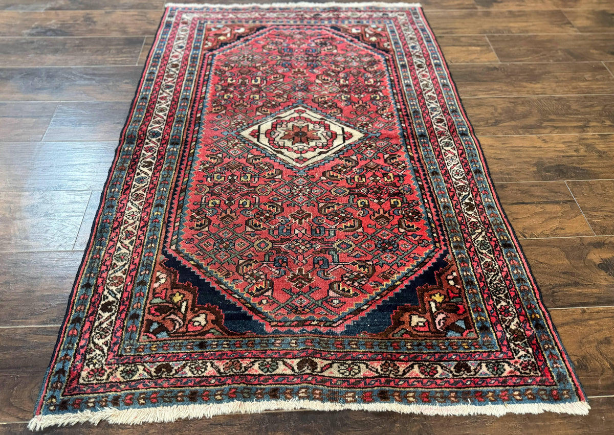 Antique Persian Tribal Rug 3.6 x 5, Hamadan Angelas Rug - Jewel Rugs, view 13