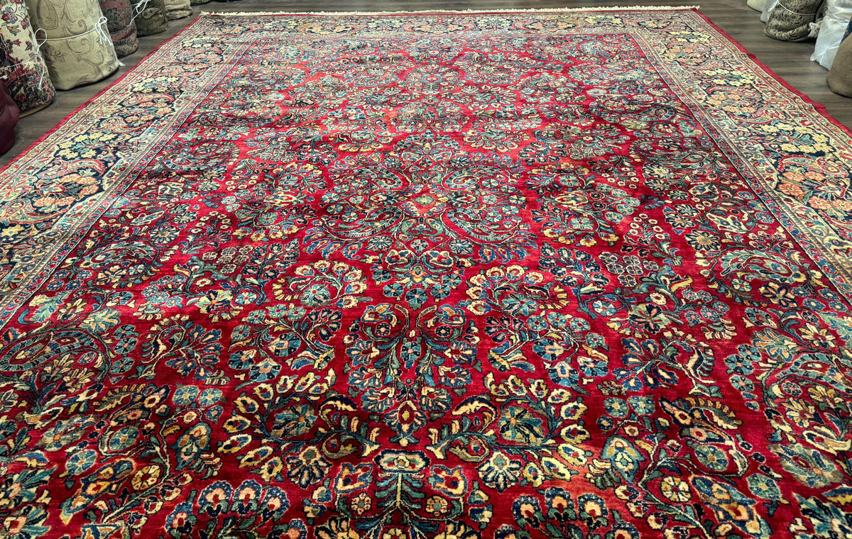 Palace Size Antique Persian Sarouk Rug 12x18 - Jewel Rugs, view 12